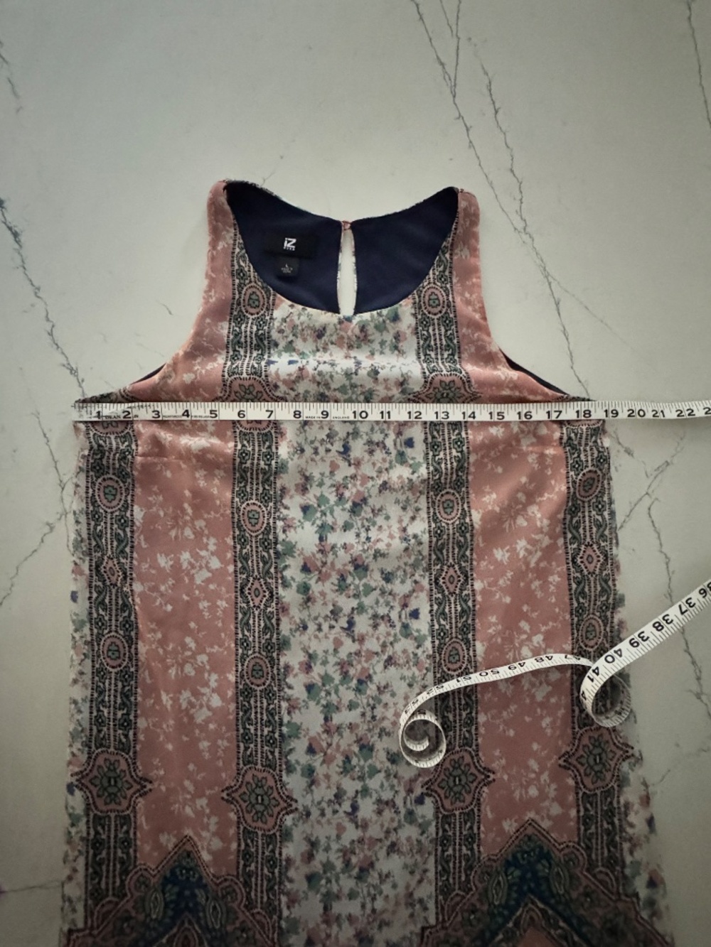 Bohemian Sleeveless Sheath Dress. Size Large - Picture 6 of 6
